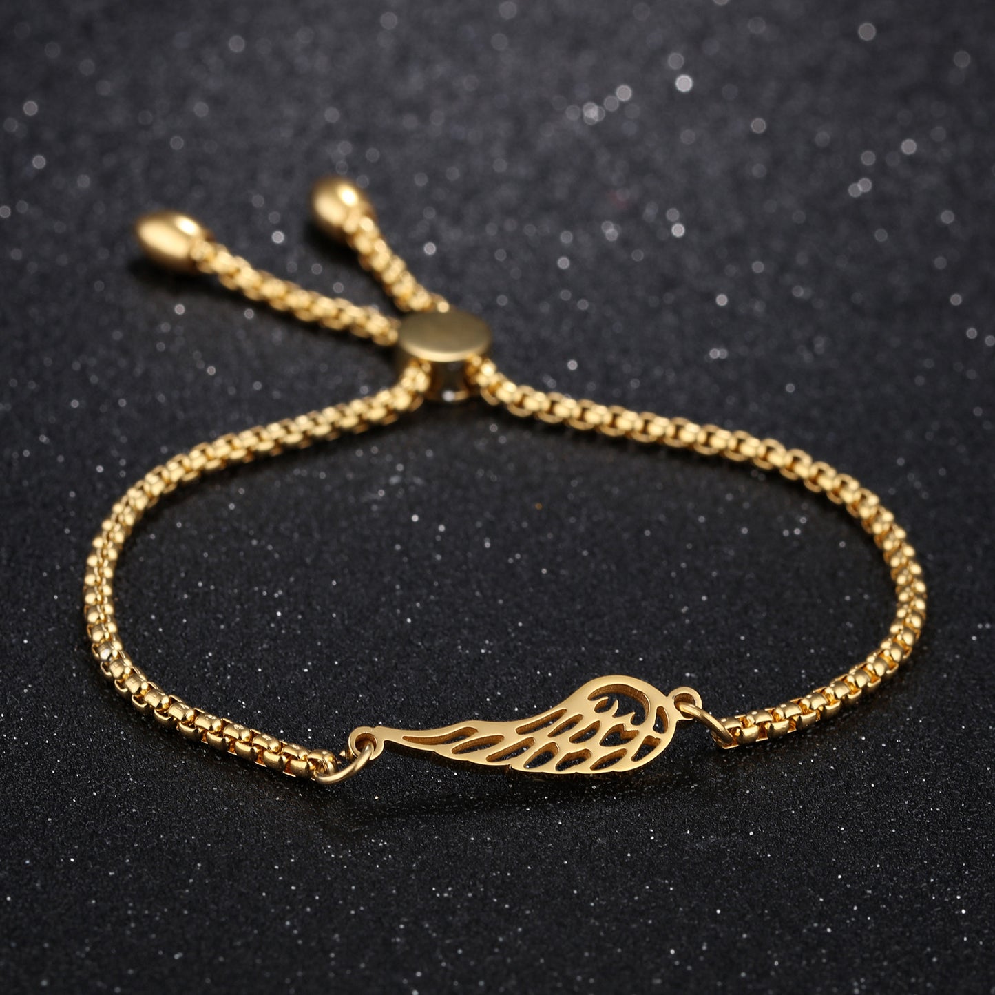 Rose Gold Feather Bracelet