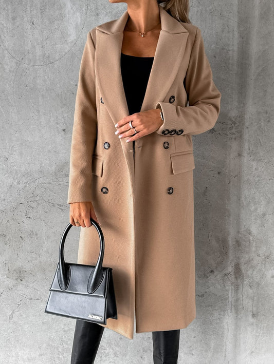 Casual Woolen Coat Women