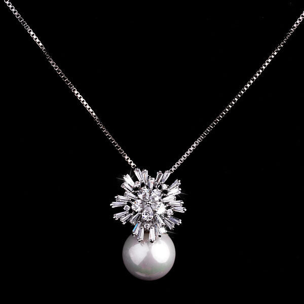 Pearl Zircon Necklace