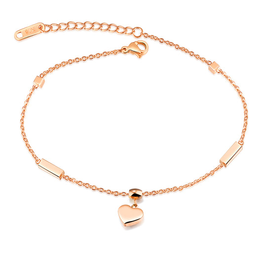 Personalized Titanium Steel Rose Gold Plated Feet