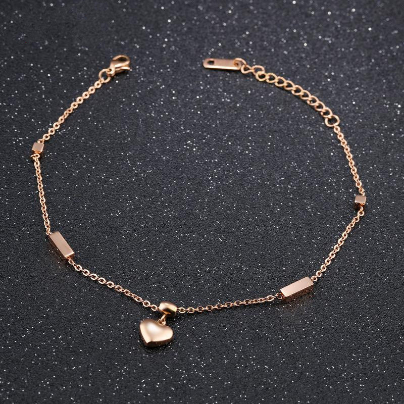 Personalized Titanium Steel Rose Gold Plated Feet