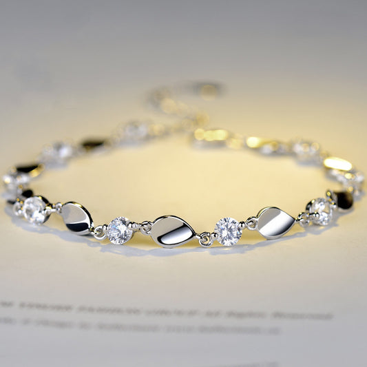 SAYCONA Diamond-925 Sterling Silver Bracelet