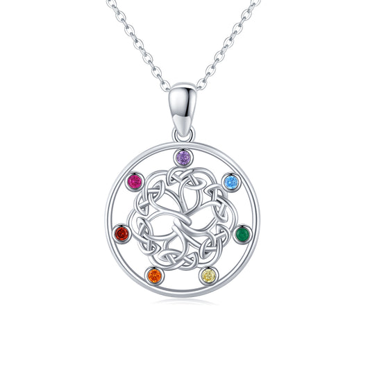 SAYCONA  Pendant Necklace in 925 Sterling Silver -  You will practically Glow with positive energy