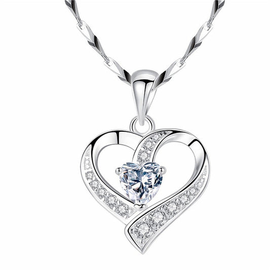 Heart-Shaped Clavicle Pendant